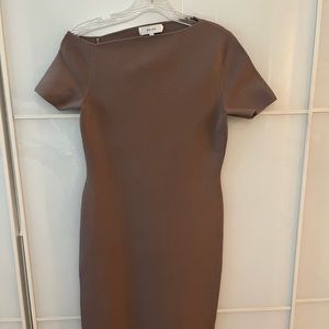 Reiss - Knit Dress With Asymmetrical Neckline